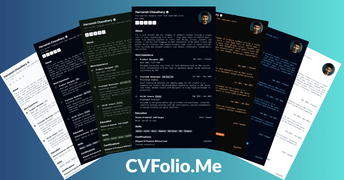 CVFolio.Me thumbnail 2