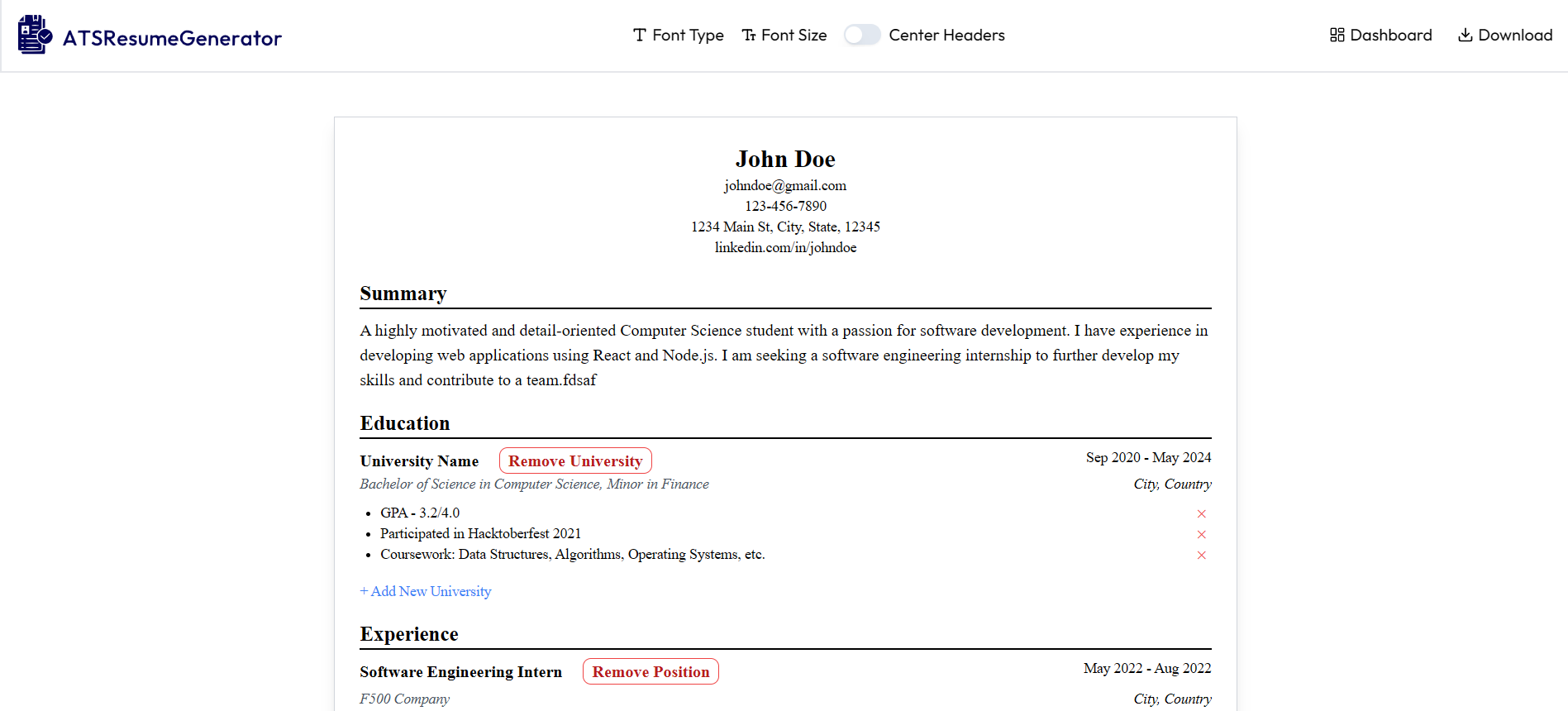 ATSResumeGenerator - Image 1