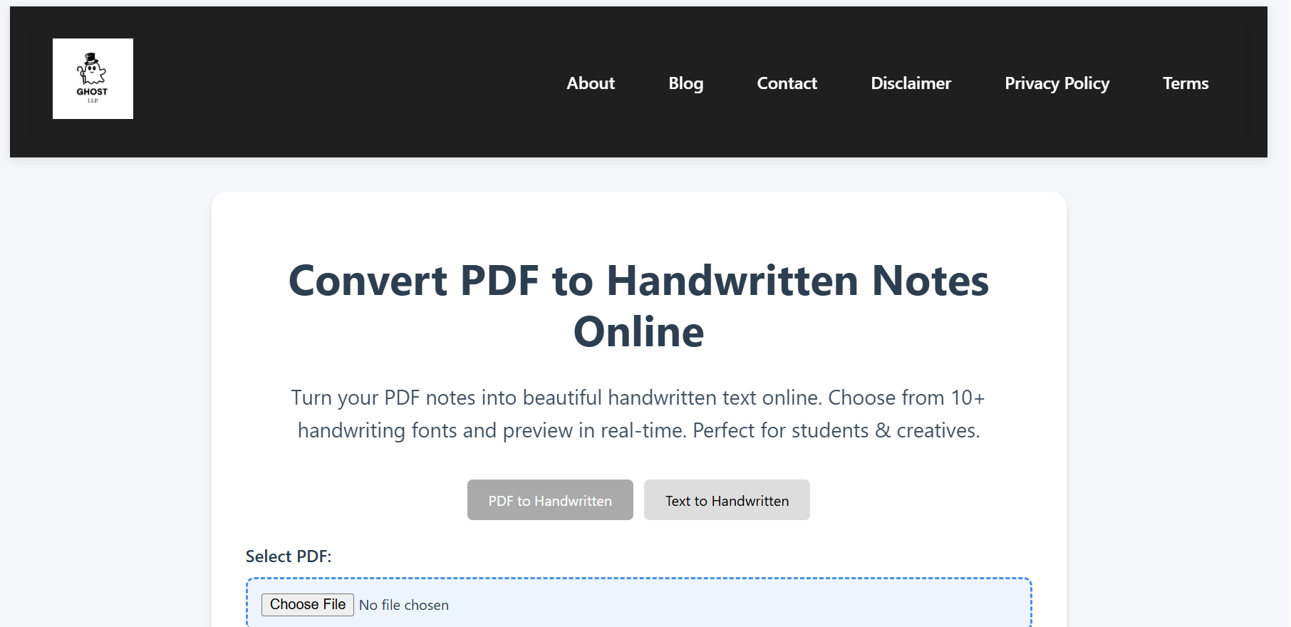 TEXT2HANDWRITTEN - Image 1