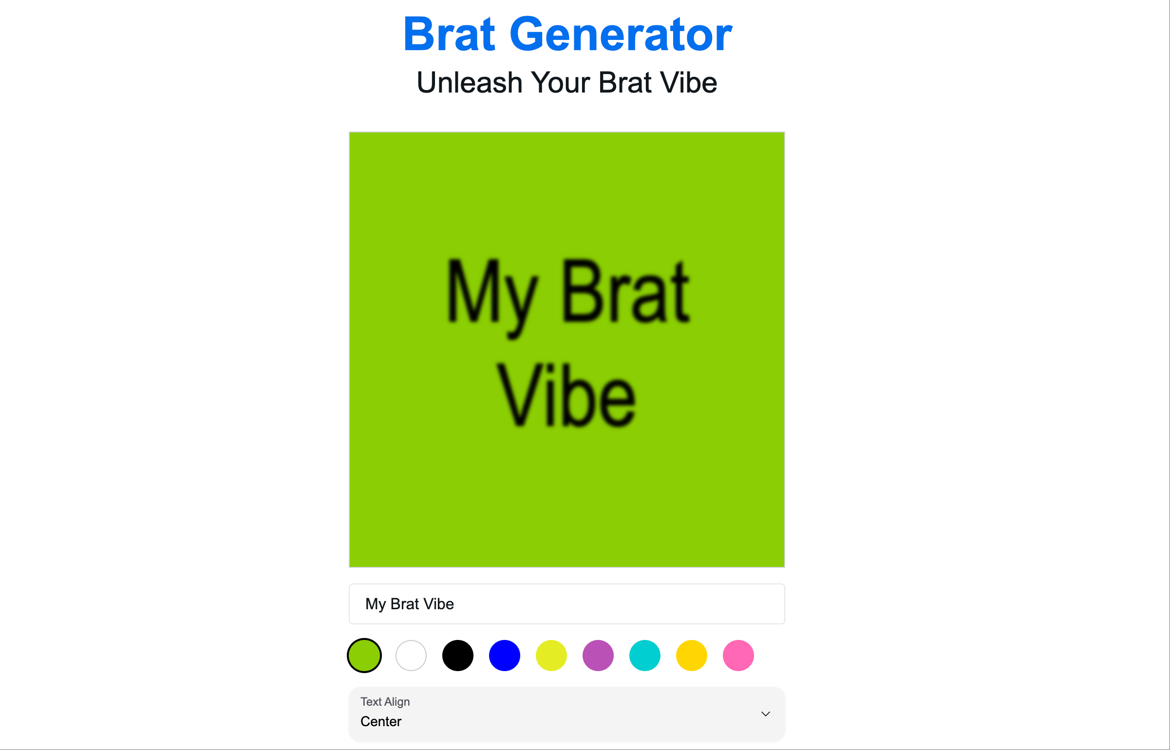 Brat Generator - Image 1