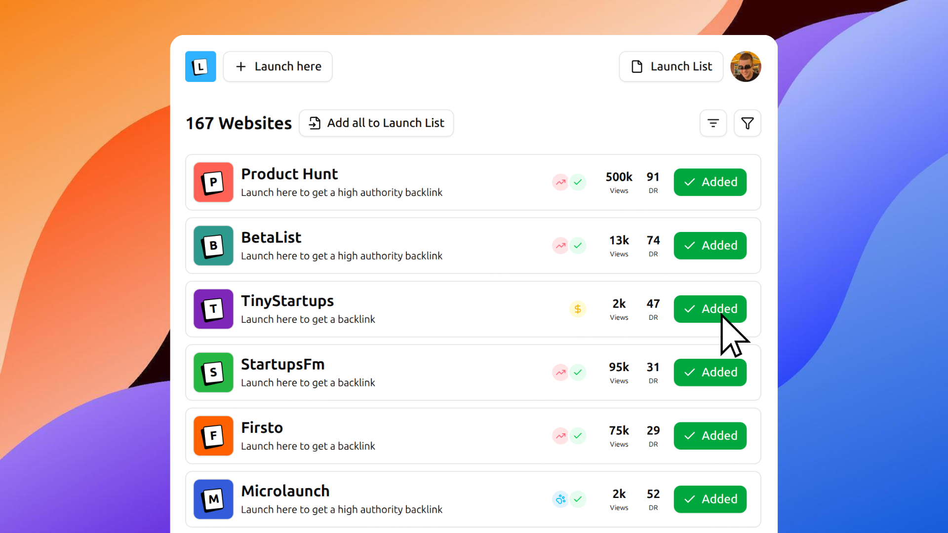 Launch List thumbnail 2