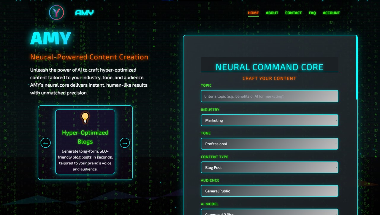 Amy-Neural Content Engine - Image 1