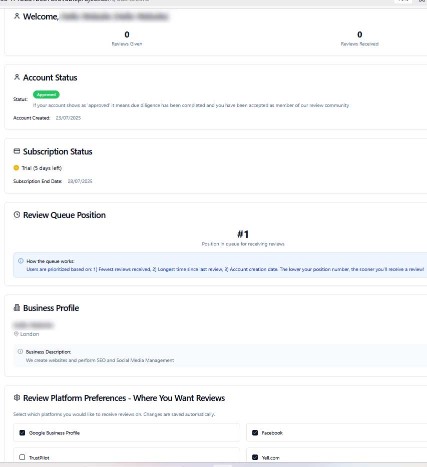 Review System - Image 1