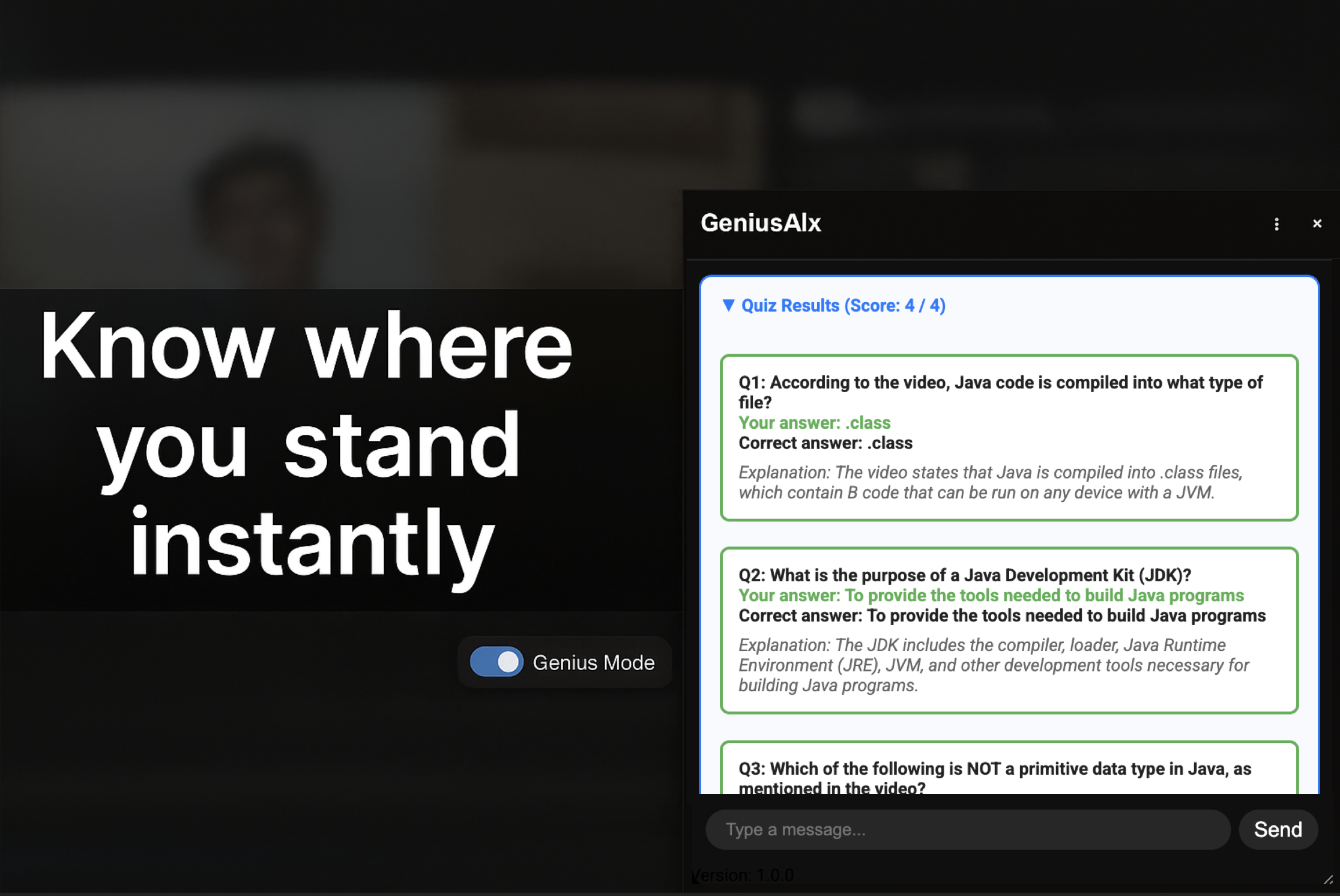 Genius AIx for YouTube: Summarize & Ask thumbnail 1