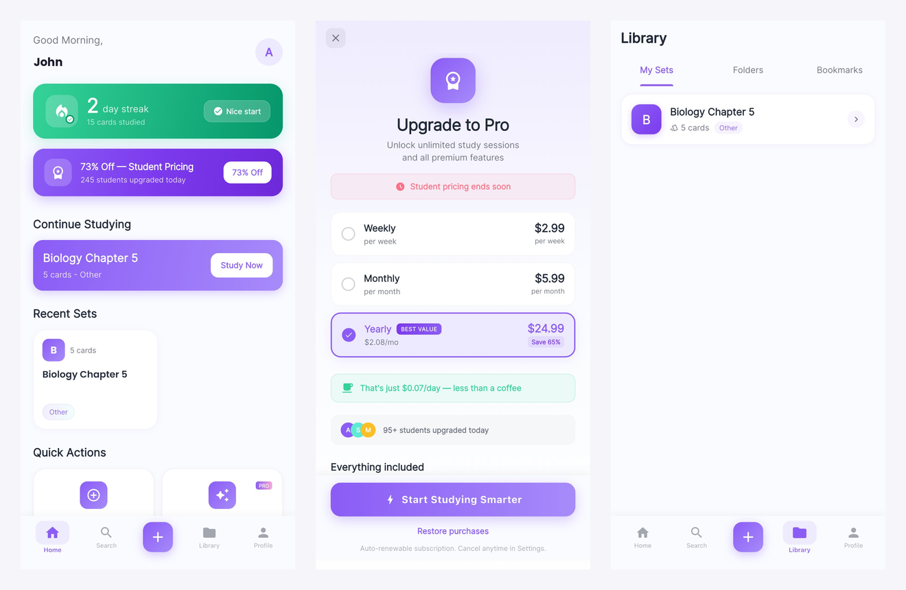 Flashie : AI-Powered Flashcard Study App thumbnail 2