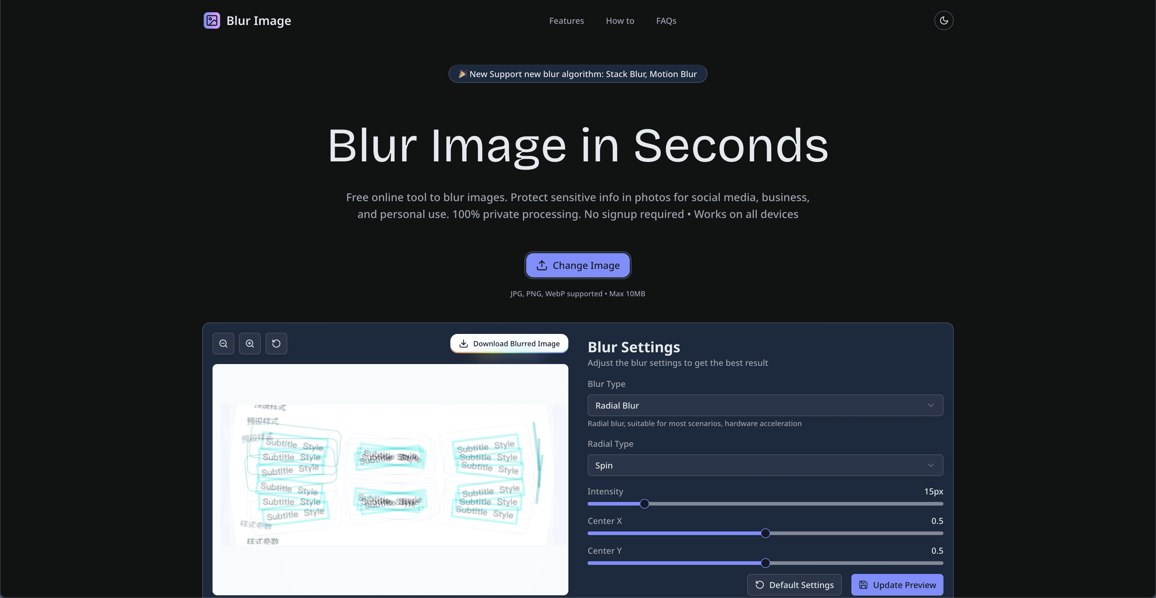 Blur Image Tool - Image 1
